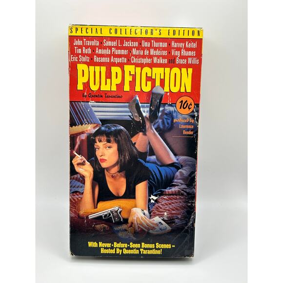 Special Collector's Edition VHS Copy of Quentin Tarantino's Movie Pulp Fiction - Picture 1 of 11